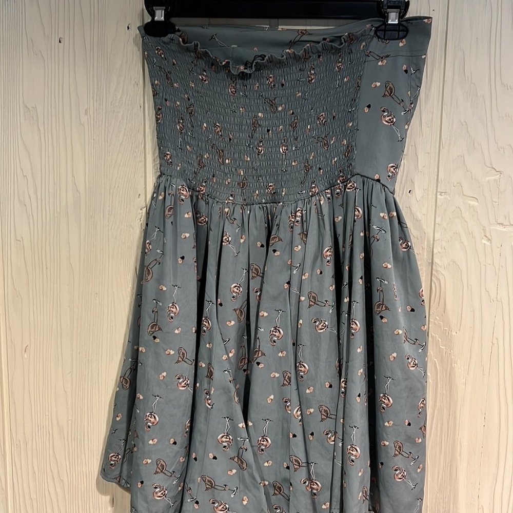 Atmosphere STRAPLESS DRESS ELASTIC BODICE BACK FULL LINED SKIRT SIZE 14 - Picture 4 of 10